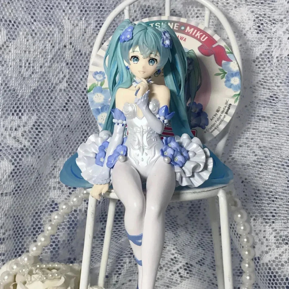 14cm Hatsune Miku Figure 2026 New Sakura & Flower Wedding Ver. Anime Action Figure PVC Collectible Model Toy for Otaku Gift