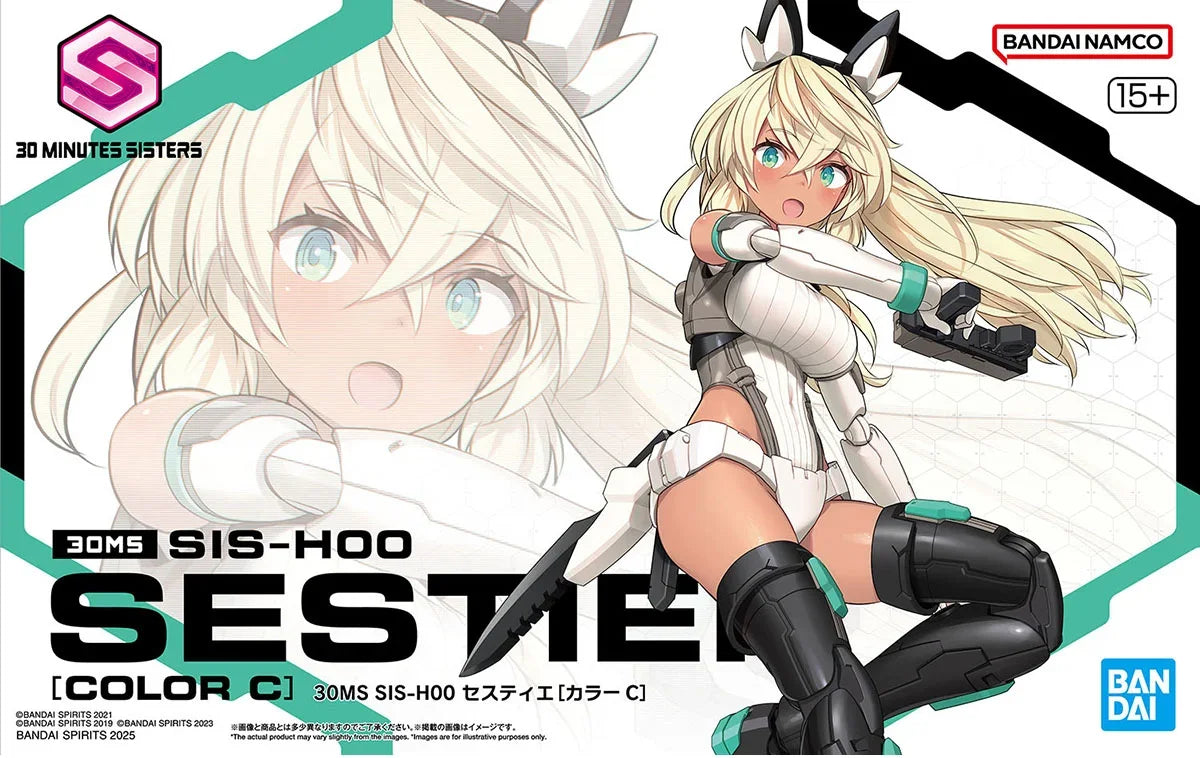 Original box Bandai SHF 30MS MINUTES SISTERS SIS-H00 SESTIER COLOR C Figure Finished Model kit Anime full Action Toy Gift forKID