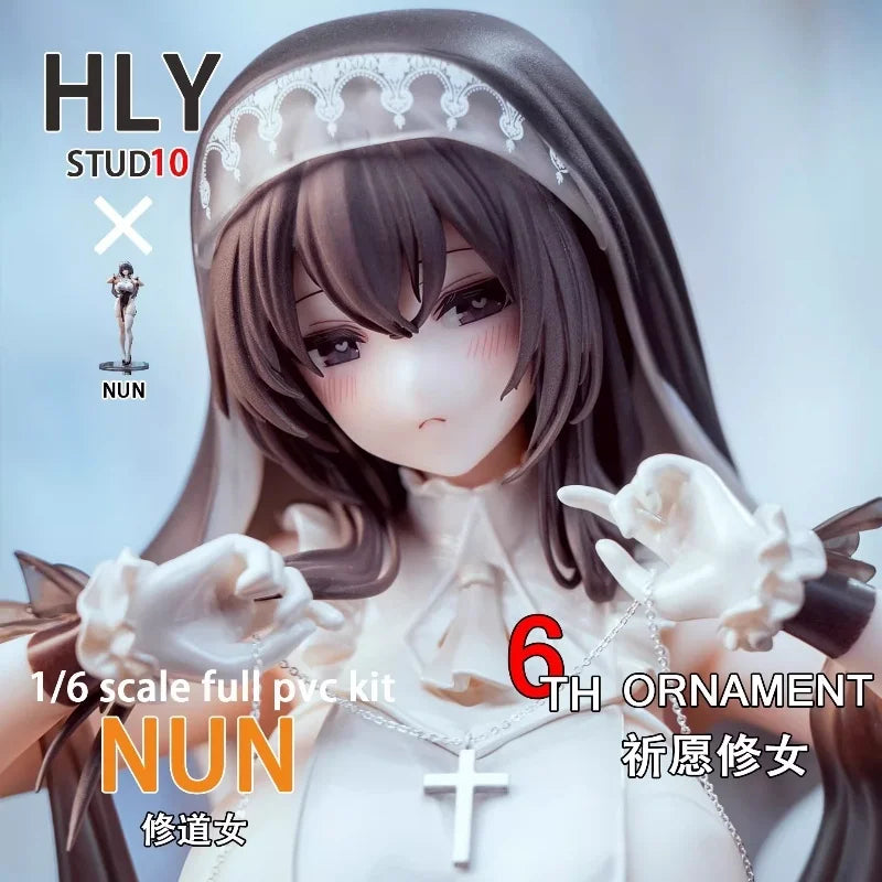 28 см молитвена монахиня аниме PVC фигурка модел играчка красиво момиче фигурка Gk настолен орнамент момчета подарък