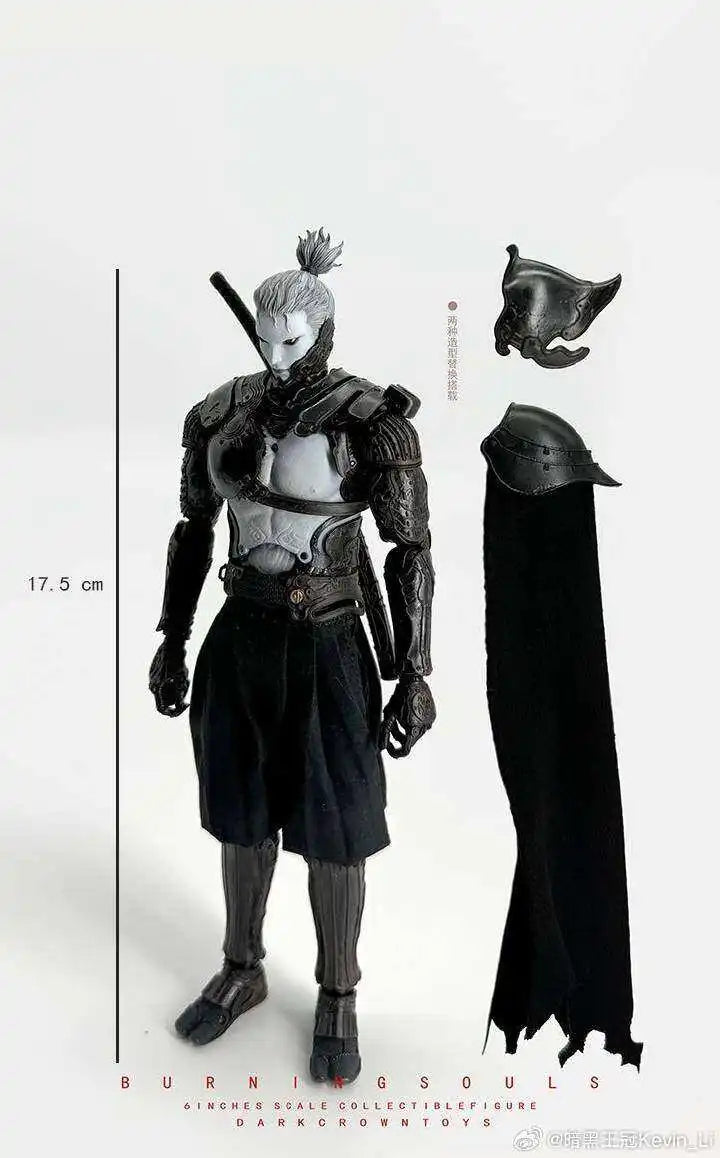 【In Stock】DARKCROWN TOYS 6inch BURNINGSOULS Action Figures Burning Soul  Asura Model Toy Figure Samurai Collection Gift Toy