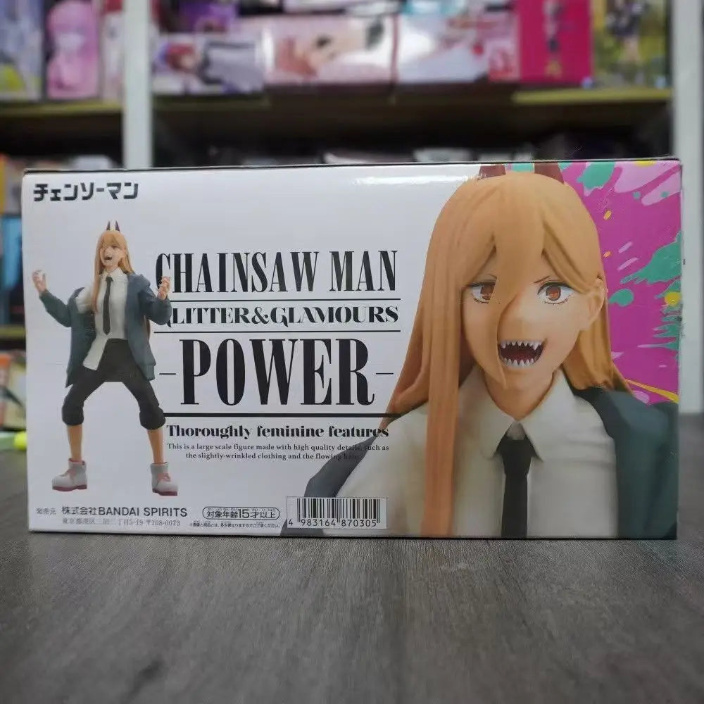 Bandai In Stock Original Banpresto Chainsaw Man Power Figure Anime Action Model Genuine Boxed Toys Gifts