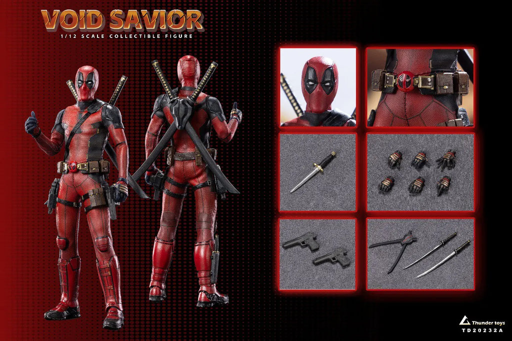 [In Stock] 1/12 Thunder Original Toys Void Saviour TD20232 Deadpool Wolverine, 6-Inch Complete Set, Action Figure Toy