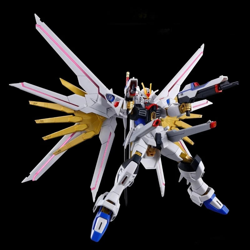 Bandai HG 1/144 Mighty Strike Freedom Gundam Anime Action Figures Collection SEED Freedom Movie Metal Gloss Coating Model Kit