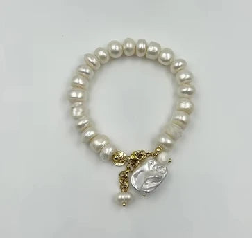 Charming Baroque Pearl Bracelet Bohemian High Quality Natural Pearl Jewelry Gift For Her