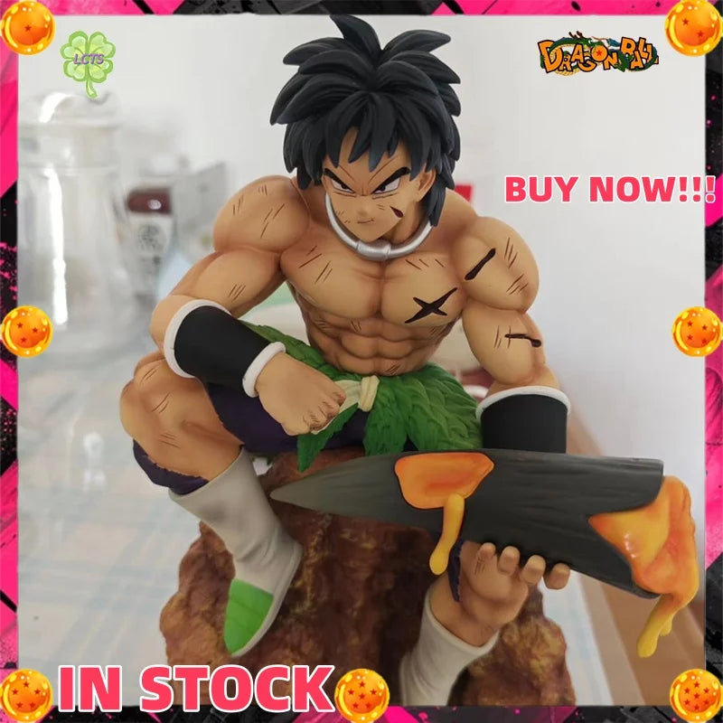 In Stock 24cm Dragon Ball Anime Figures youth Broli Figures PVC Statue Collection Model Desk Ornament Birthdays Toys Gifts