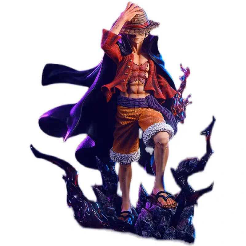 Neue One Piece Anime Figur Luffy Vier Kaiser Monkey D. Luffy Action Figur 25cm PVC Sammlermodell Puppenspielzeug