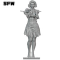 NSFW Belle Wand Girl, Maßstab 1/24, Harzfigur, Modellbausatz, sexy Diorama, unmontiert, unbemalt, Puppe, 3D-Druck, DIY-Statue, Bastelspielzeug