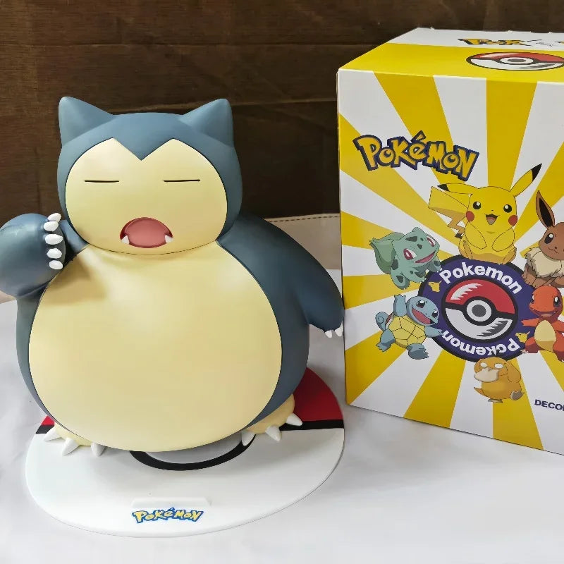 2025 New Hot Pokemon Pikachu Doll Model Large Figure Charmander Eevee Porkby Squirtle Ornament Figurine Younth Toy Collects Gift