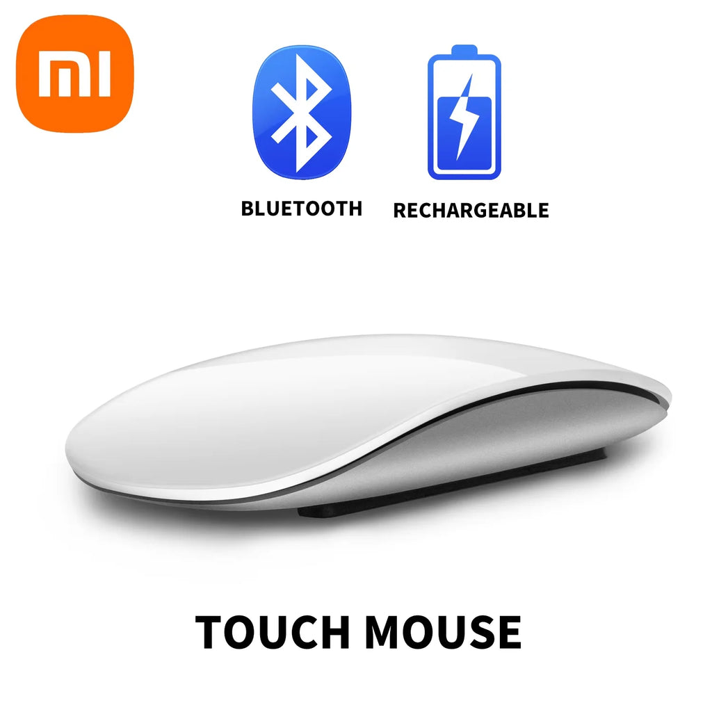Xiaomi Drahtlose Bluetooth Computer Maus Magie Dual-Modus Stille Wiederaufladbare Touch Schlank Ergonomische PC Mäuse Für Apple Macbook Air