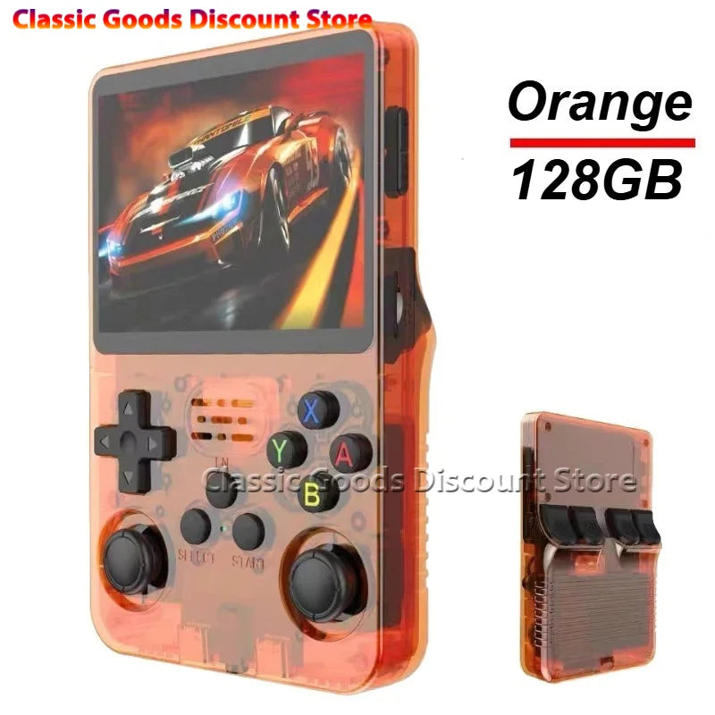 R36S Retro Handheld Game Console Original Arkos System 3.5 Inch IPS Screen Portable Pocket Video Player 64GB 128GB Kid Gift