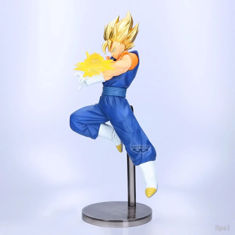 In Stock Bandai Original Genuine Banpresto Dragon Ball Z Dokkan Battle 10th Anniversary Figure Vegetto Gogeta 19cm Model Toys