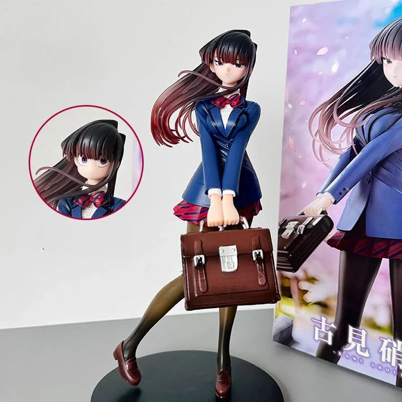 25 cm Anime Komi Shouko Uniform Figur GK Kann nicht kommunizieren Modell Kawaii Komi San Actionfigur PVC Sammlung Ornament Geschenk Spielzeug