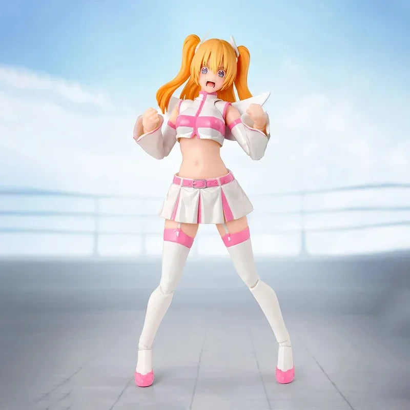 Original Bandai S.H.Figuarts Liliel Angel Airborne Corps/Ririsa Mikari Figure Finished Model kit  Anime Action Toy Gift In shock