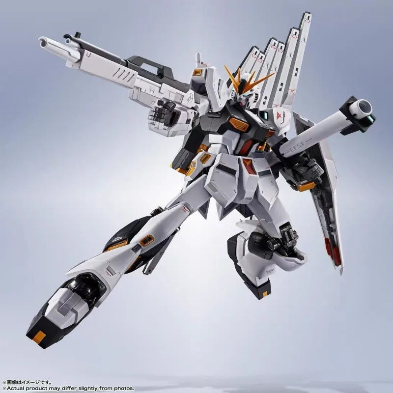 In Stock Genuine Bandai Gundam Model Kit Metal Robot Spirits RX-93 ν Gundam Anime Action Figure Collection Finished Model Toys
