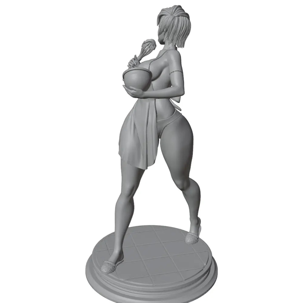 1/24 Sexy Girl Resin Model Kits Unassembled And Unpainted GK Miniature 3D Printed Gray Model Figurine DIY Doll Collection