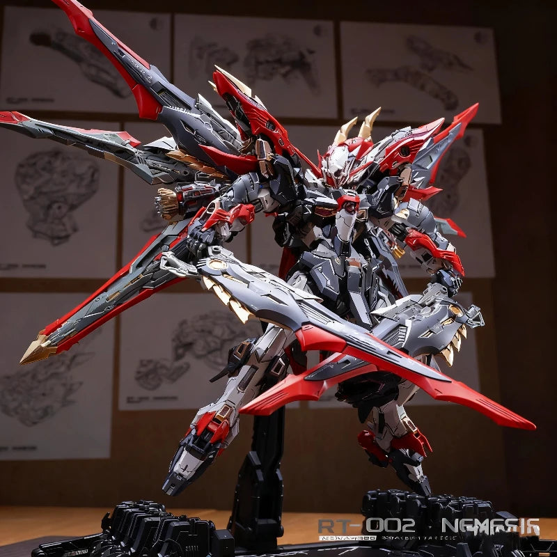 Infinite Dimension 1/100 Nemesis Mecha Assembly Model Kit Action Figure 3-Layer Skeleton With Stand Collectible Toy Boy Gift