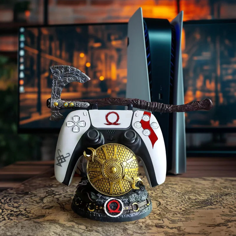 God of War Game Controller Holder for PS5/XBox/PS4 Gamepad Stand Desktop Decoration Anime Universal Bracket Gaming Accessories