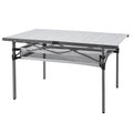 KingCamp Campingtisch, Klapptisch, Outdoor-Camping-Picknick-Grill mit Netztasche, Aluminium, leicht