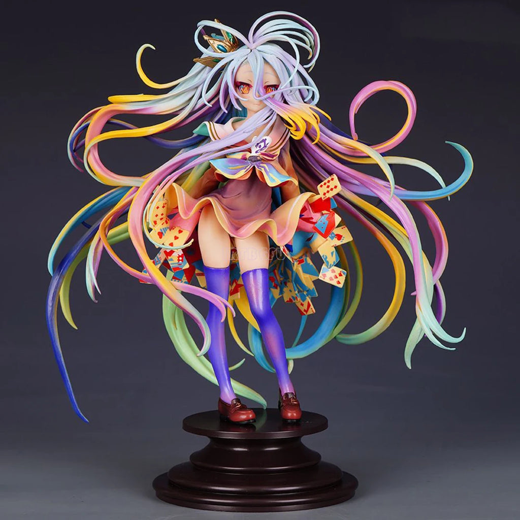 No Game No Life Shiro 1/7 Yuu Kamiya Art Works GSC Girls Toys Japanese Anime PVC Action Figure Toy Game Collectible Model Doll