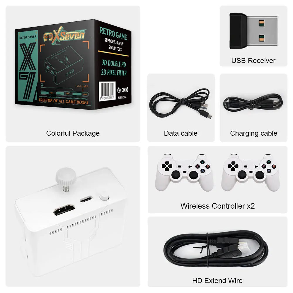 Coopreme Y7 Super TV Game Box HD Output Joystick Dual Controller Fighting Home X7 Game Console PSP 10000+ Gaming