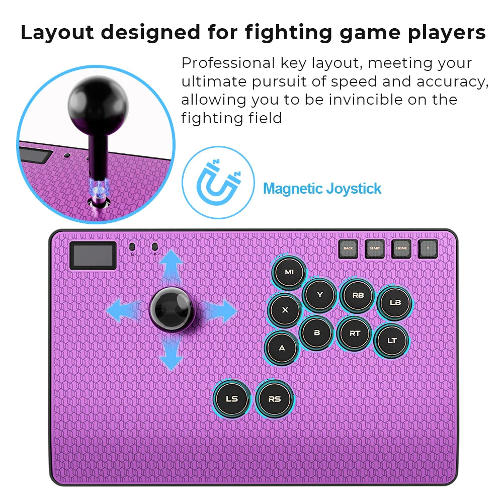 Haute42 C-AS Magnetic Aluminum Alloy Arcade Fight Stick Hitbox Controller For PC/PS4/PS5 Joystick Arcade Hitbox FightStick