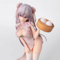 UC Miko's Original Character "Momo Man Jiang" Peach Bun Girl Qipao Standing Figure - PVC Collectible Model Boxed