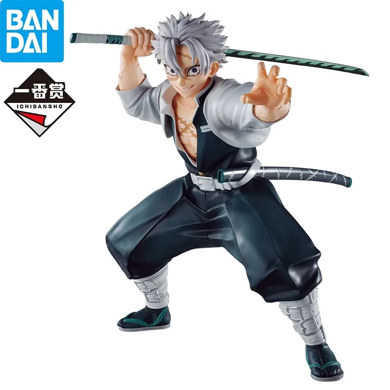 In Stock Bandai Ichiban Kuji Demon Slayer Kimetsu Hashira Training Sanemi Shinazugawa Anime Figure Action Model Toys Gift