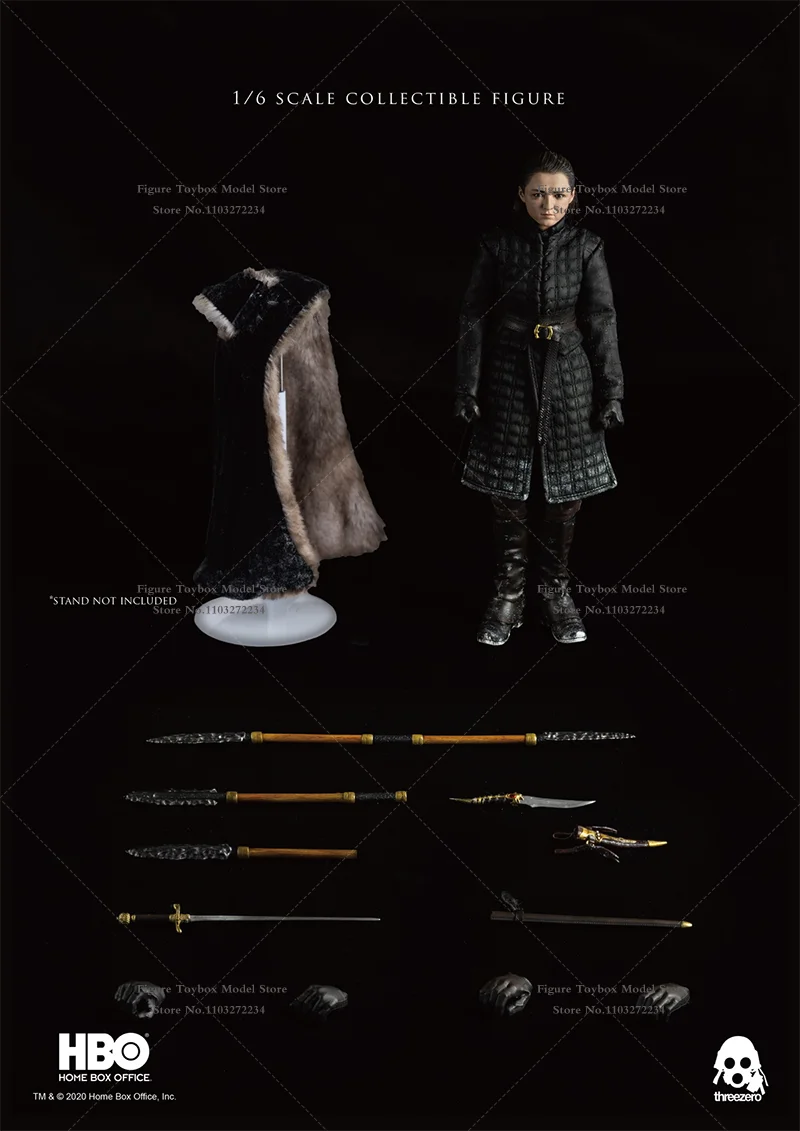 ThreeZero Z01431W0 1/6 Arya StarK Girl 3Z0141 Ser Jorah Mormant 3Z0106 Wild Tormund Fiction Movie Мини 12" екшън фигурка подарък