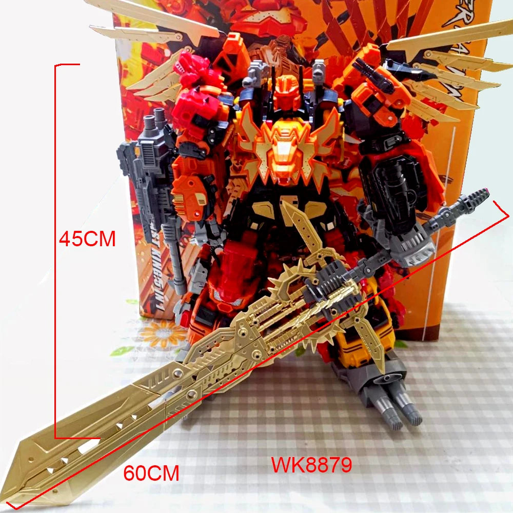 JINBAO Predaking Bruticus Transformation Toys 5IN1 Combiner Robot Model Predacons Rampage Brawl Swindle Onslaught Action Figure