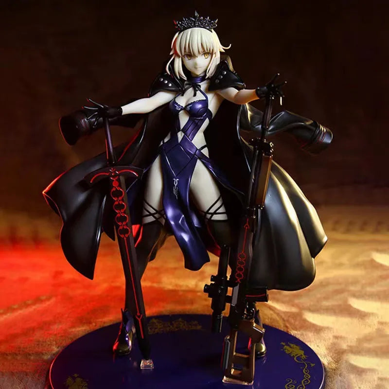 25cm Action Figures Fate Figures Saber Figures Saber Alter Stay Night Figurine Pvc Models Game Statue Collection Toys Kids Gifts