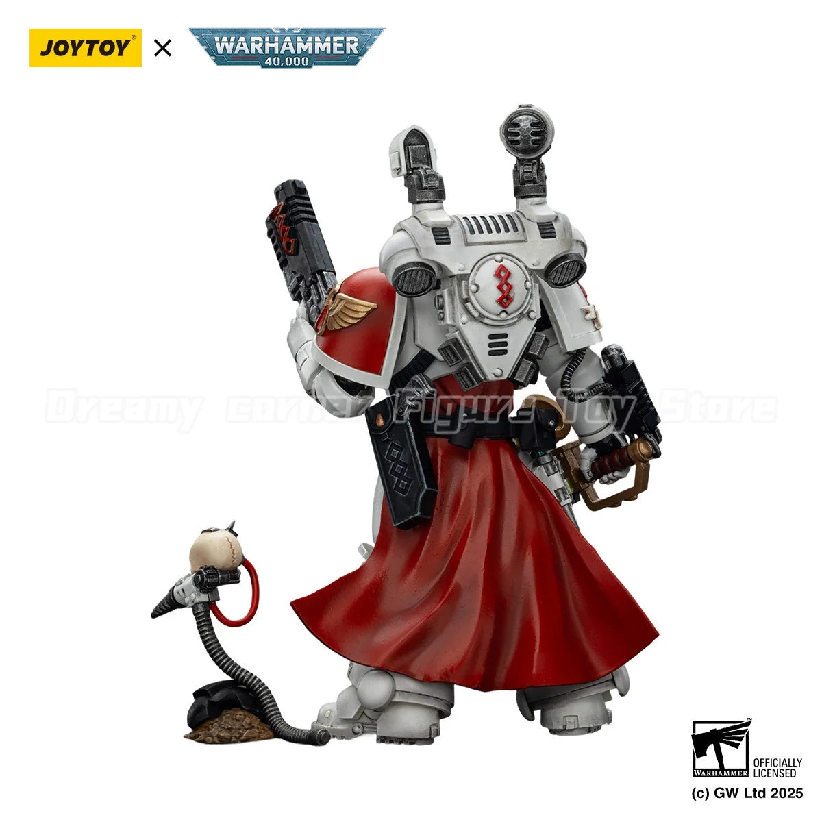 【In stock】JOYTOY Warhammer 40K Blood Angels Sanguinary Priest with Heavy Bolt Pistol Chainsword and narthecium 1/18 Figure