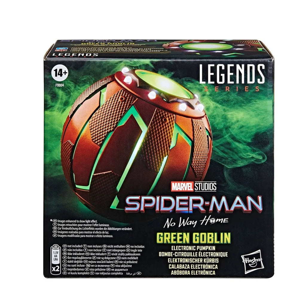 In Stock Hasbro Marvel Legends Series Spider-Man No Way Home Green Goblin Electronic Pumpkin Bombe Original Toys Model Gifts