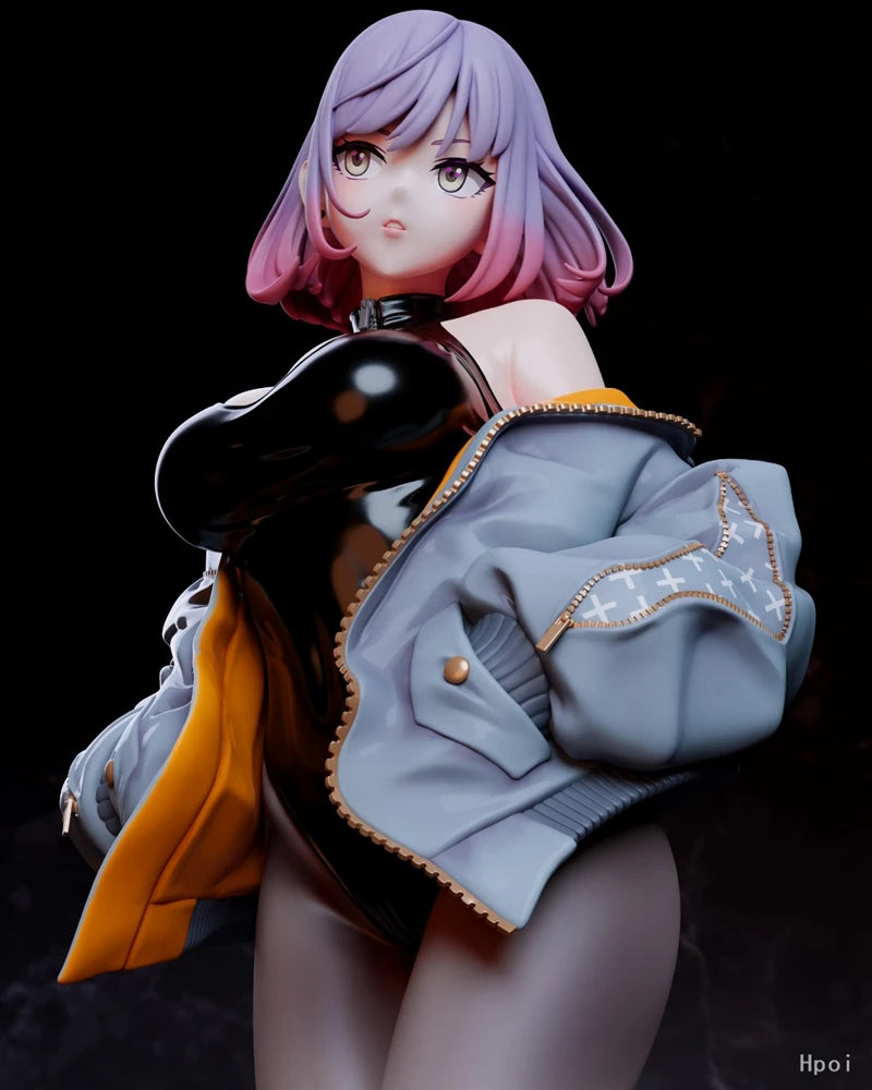 24cm Astrum Design Luna illustration by YD Anime Figure Sexy Black Pink Mask Girl Action Figure PVC Collectible Model Doll Toys