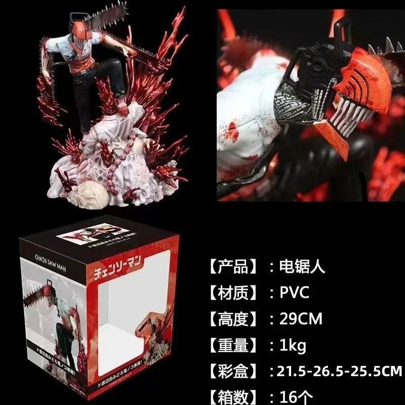 19cm Chainsaw Man Anime Figure Denji Makima Power Action Figure Chainsaw Man Pochita Figurine Adult Collectible Model Doll Toys