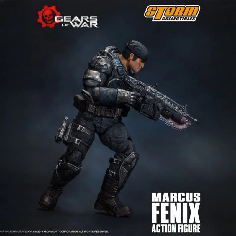 In Stock New Original Storm Toys 1/12 Gears of War Marcus Fenix 15cm PVC Action Figure Gifts Toys Collection