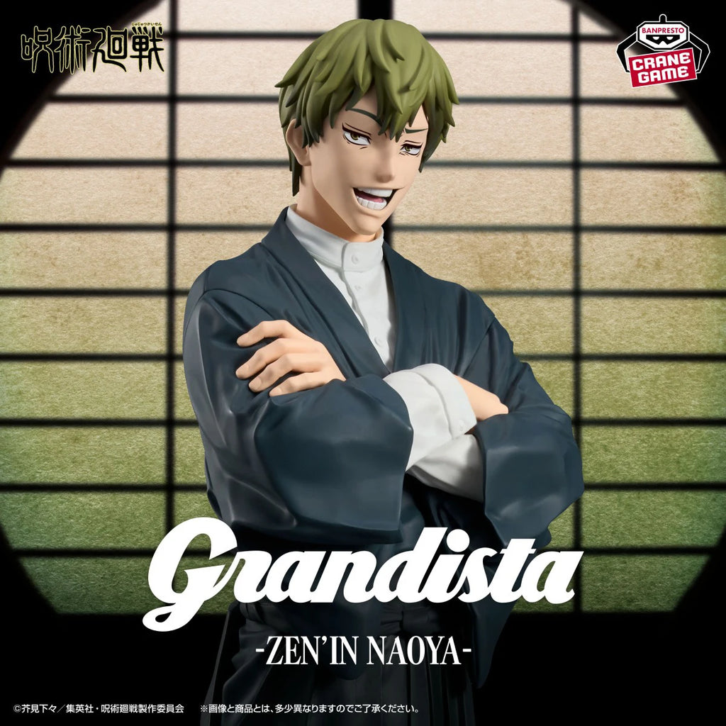 Banpresto Grandista Zenin Naoya Jujutsu Kaisen Culling Game Anime Figures Collectible Model Toy Original Ornament