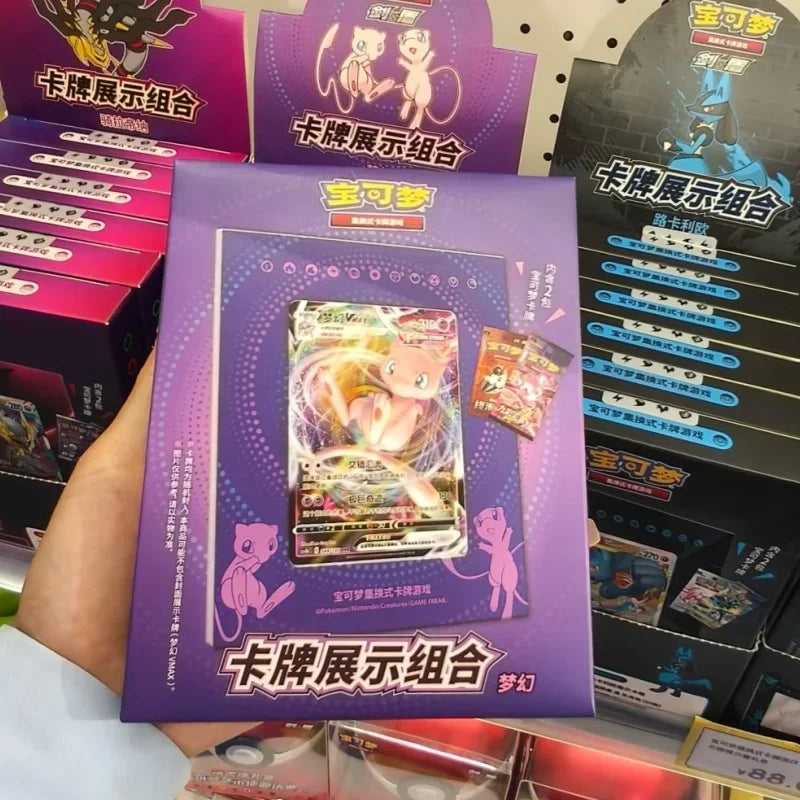 In Stock Original Chinese Version Pokes Trading Card Game Ptcg Eevee Show Photo Frames Gift Box Desktop Decoration Birthday Gift