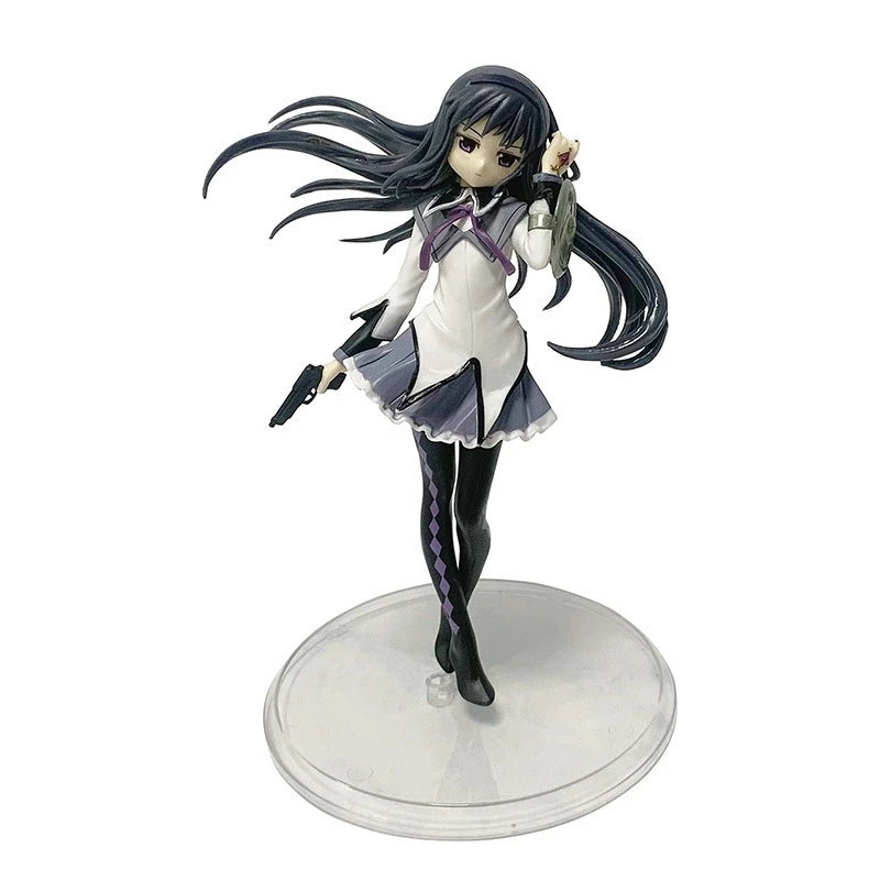 Anime Puella Magi Madoka Magica Figure 17cm Akemi Homura Action Figural Pvc Model Kawaii Decoration Doll Kid Toy