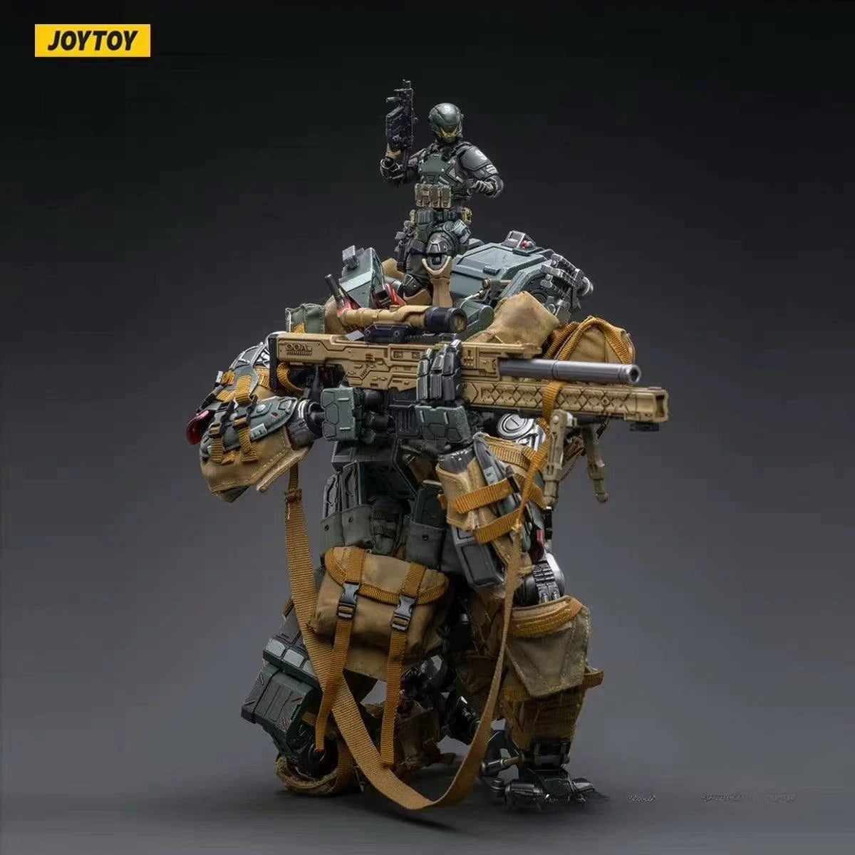 JOYTOY 06 Heavy-mounted assault mecha soldier mecha model 1:18 series 3.75-inch gift toys