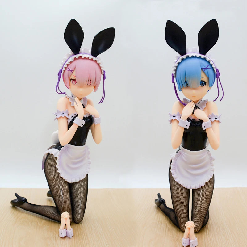 25cm Re:ZERO Starting Life in Another World Anime Figure Rem & Ram Twins Action Figure Rem/Ram Figure Collection Model Doll Toys