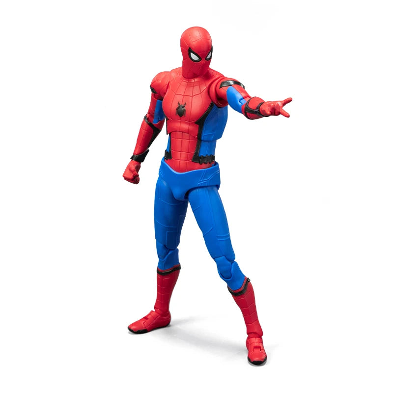 NEW Fondjoy Spiderman The Stark Suit Anime Action Figure Spider-Man 1/12th Scale Plastic Model Garage Kit Collection Statue Toys