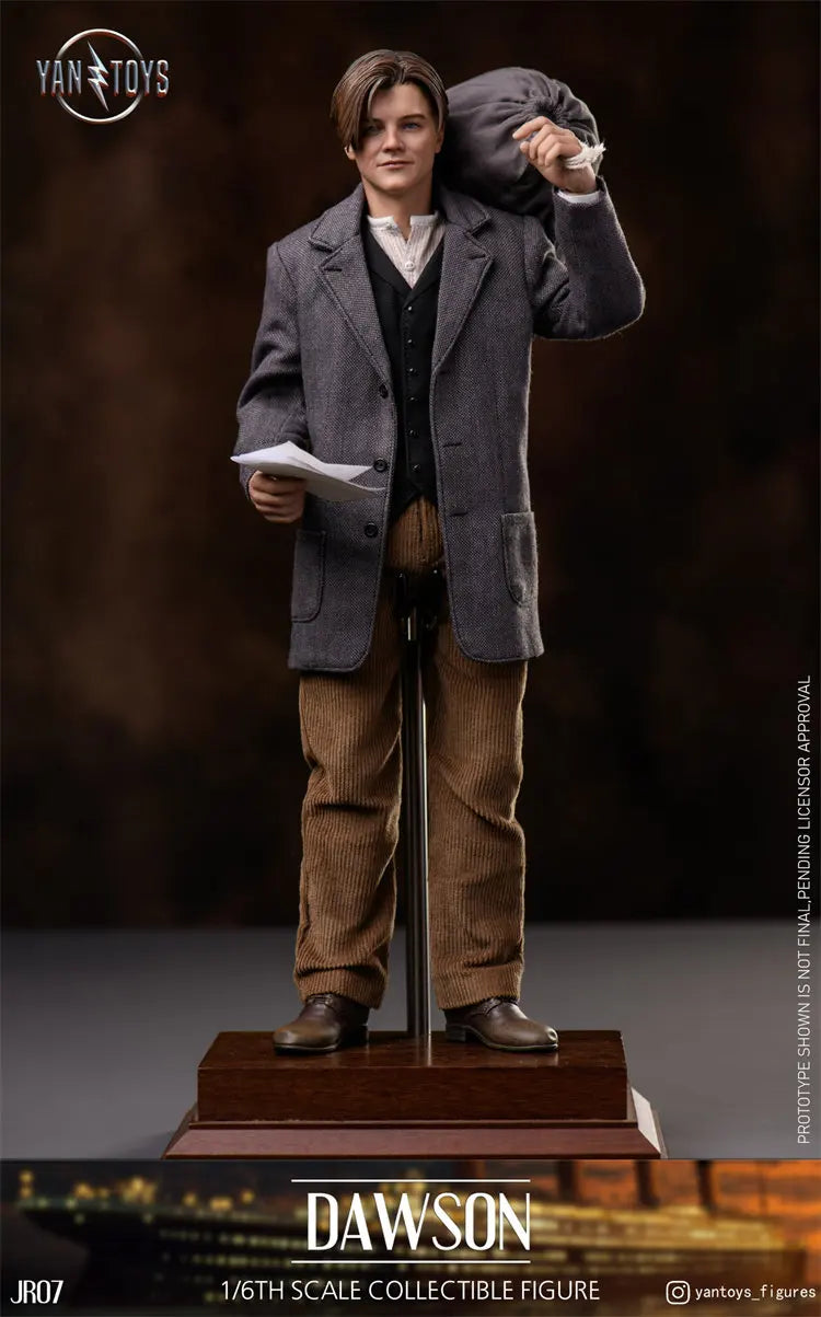 In Stock Original YANTOYS JR07 1/6 Jack Titanic Leonardo DiCaprio 12inch Full Set Action Figure Model Toys