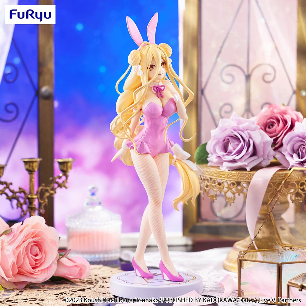 In Stock Original Furyu Bicute Bunnies Date A Live V Hoshimiya Mukuro Pink Ver. Anime Cute Girls Figures Waifu Girls Model Toys