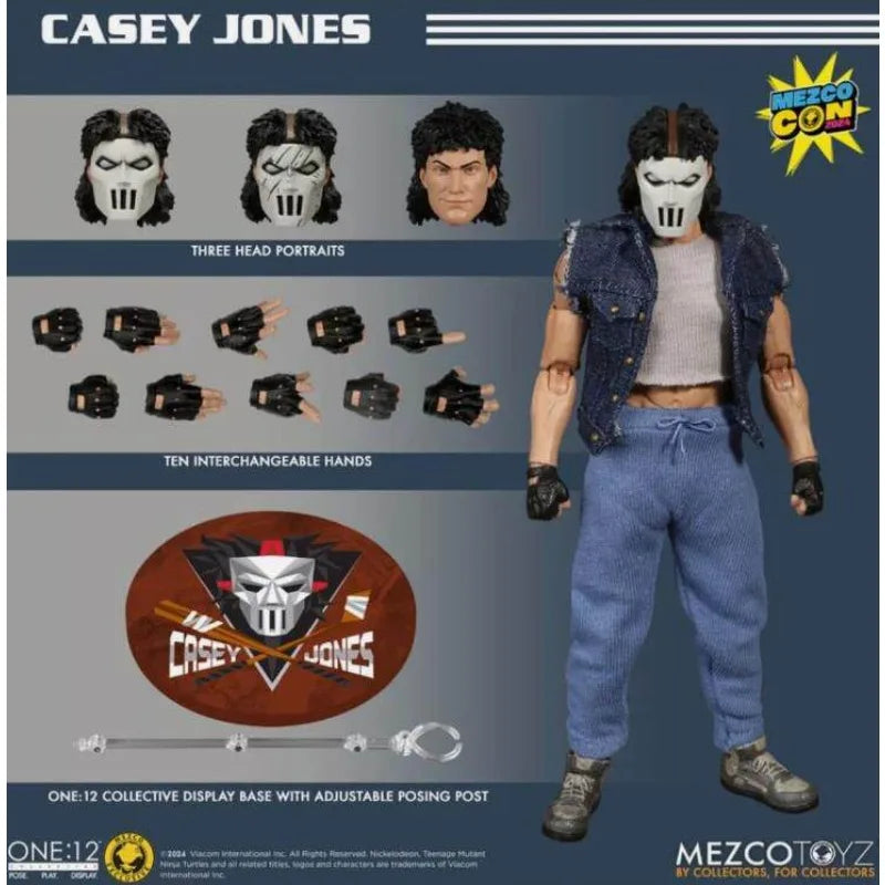 Mezco Toyz Original Teenage Mutant Ninja Turtles Series Casey Jones Anime Action Figure Model Toys Movable Model Gifts Fo Boys