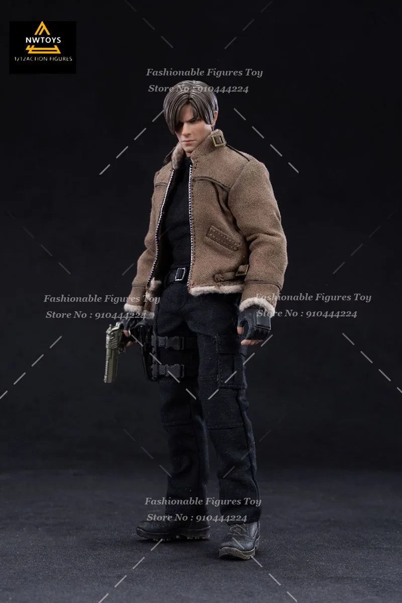 Nwtoys 1/12 Men Soldier Action Game Doll Leon Spy Warrior Full Set 6Inch Action Figure Best Fans Collectible Model Toys