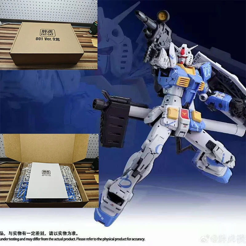 New In Stock Fat Cat Model Rg Mg 1/100 Model Rx-78-2 Ver 2.0 Assembly Model Kit Rgu Movable Joints Collectible Kits Models Toy