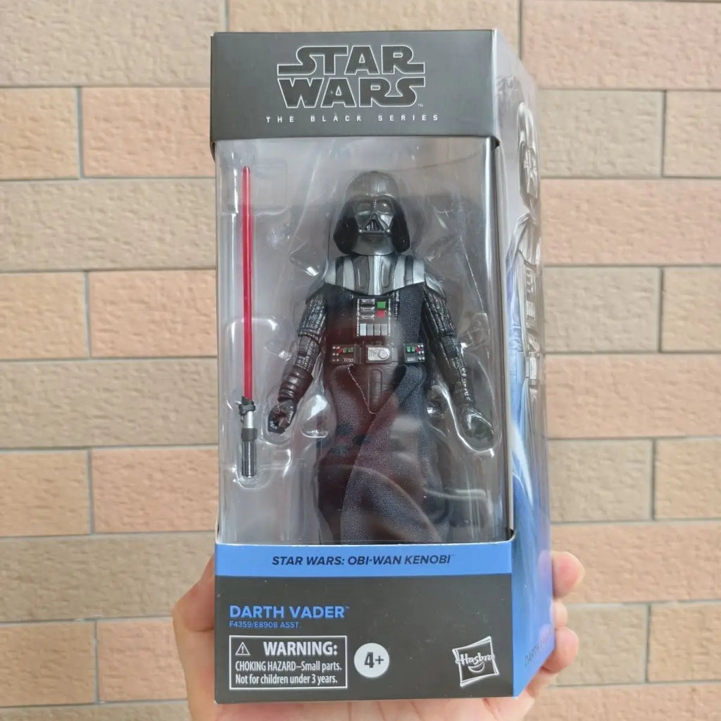 Star Wars Figure The Black Box Series Darth Vader Obi Wan Action Figure Pvc Mobile Figurine Model Ornament Decora Desk Toys Gift
