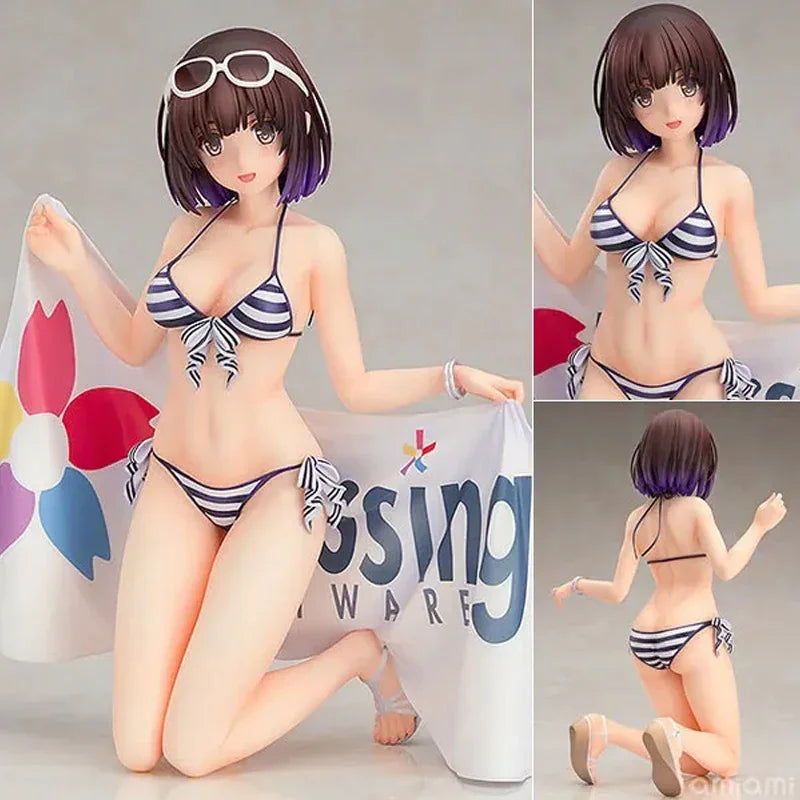 22cm Megumi Kato Racing Sexy Anime Figure Saekano How to Raise a Boring Girlfriend Fine Action Figure Megumi Kato Figurine Toys