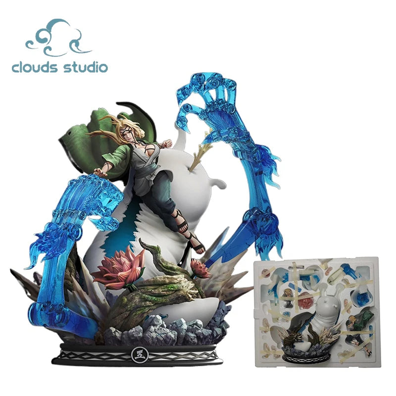Original Clouds Studios Naruto Figurine Tsunade Fifth Hokage Statue Naruto Shippuden Anime Model GK Action Figure Collection Toy
