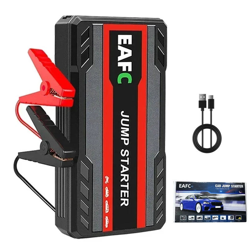 EAFC 2000A Car Jump Starter Portable Power Bank  Car Battery Booster 12V Auxiliary Starting Device for Diesel Gasoline